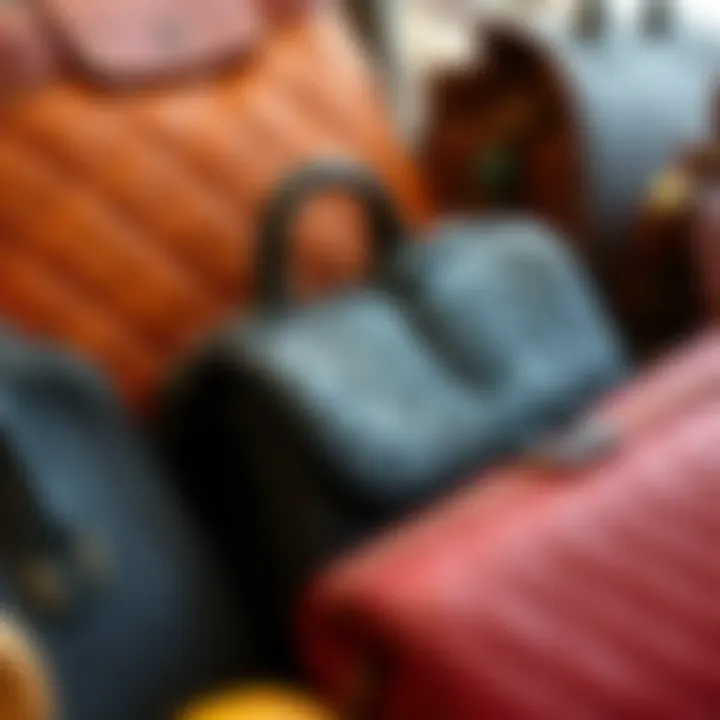 Textural Diversity Variety of textures in modern bag designs