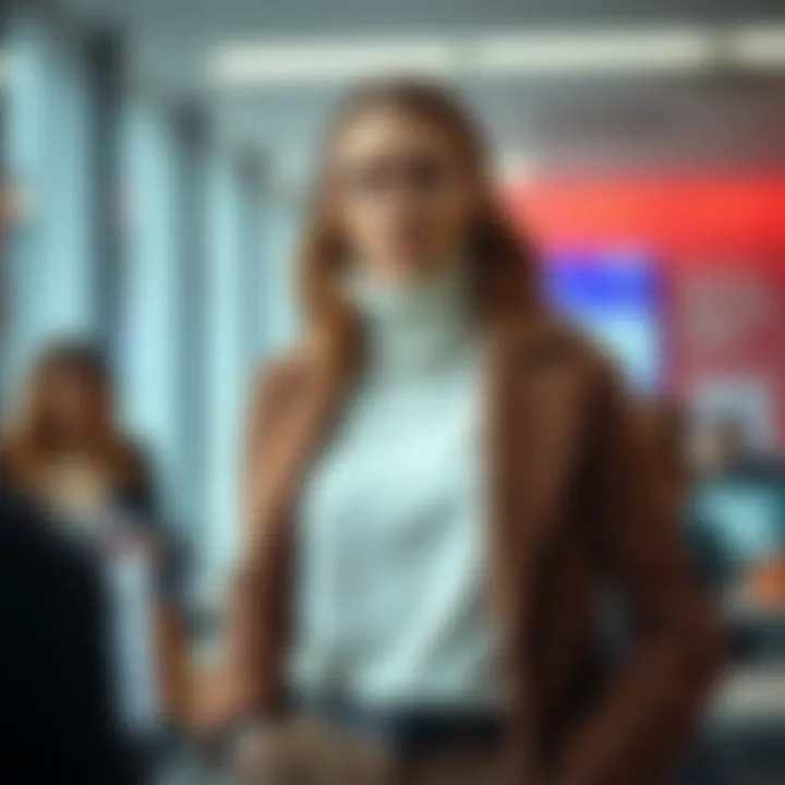 Professional winter attire for the office environment