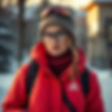 Sporty winter outfit blending comfort and fashion