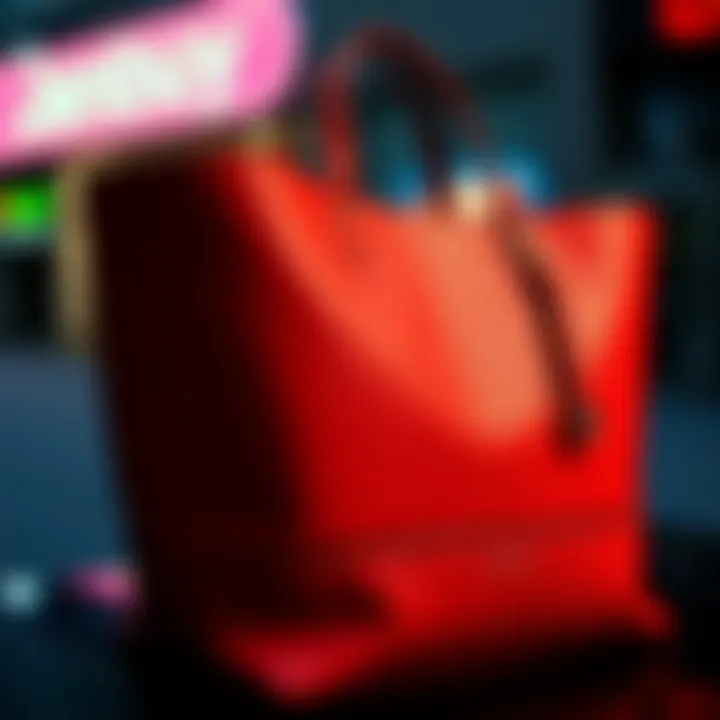 Chic tote bag with innovative features