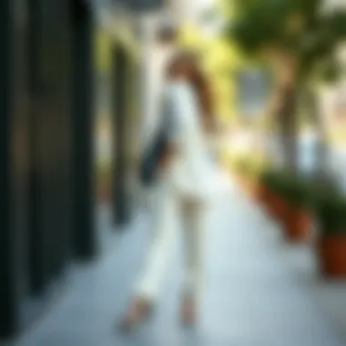 Stylish combination of tunic and trousers suitable for all body types