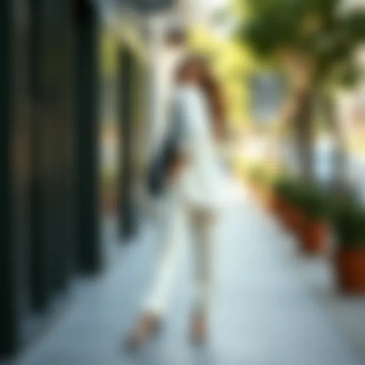 Stylish combination of tunic and trousers suitable for all body types