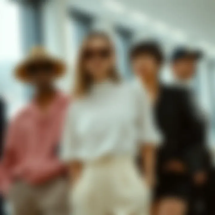 Aesthetic arrangement of outfits demonstrating style versatility