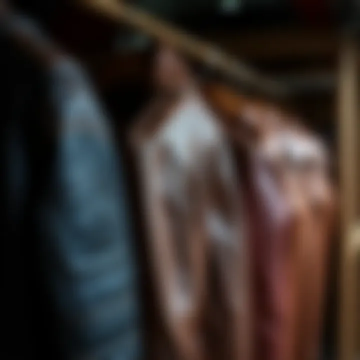 Affordable leather jackets on display