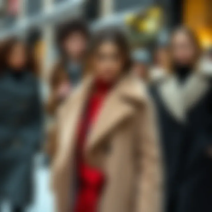 Diversity in Winter Coat Styles Selection of different winter coat styles showcased
