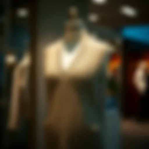 Elegant knitted vest displayed on a mannequin