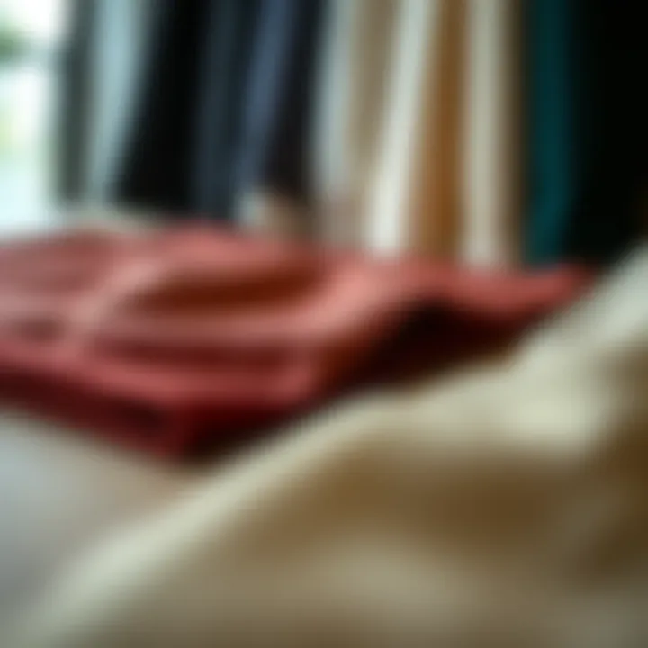 Sustainable fabric samples for suits