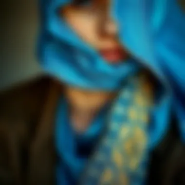 Cultural Significance of the Armine Blue Scarf Cultural representation through a blue scarf