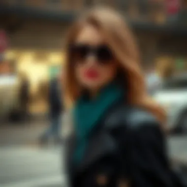 Stylish accessories complementing an Armine outfit