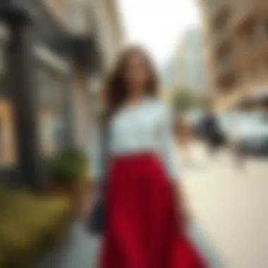 Elegant Armine skirt and blouse combination for a chic look