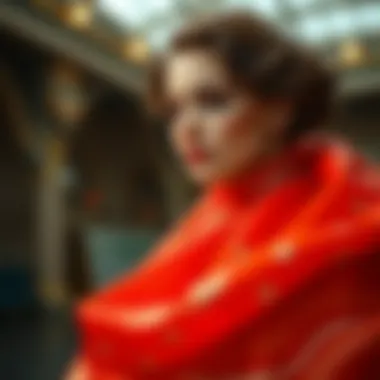 Luxurious fabric choices in Armine Ferace designs