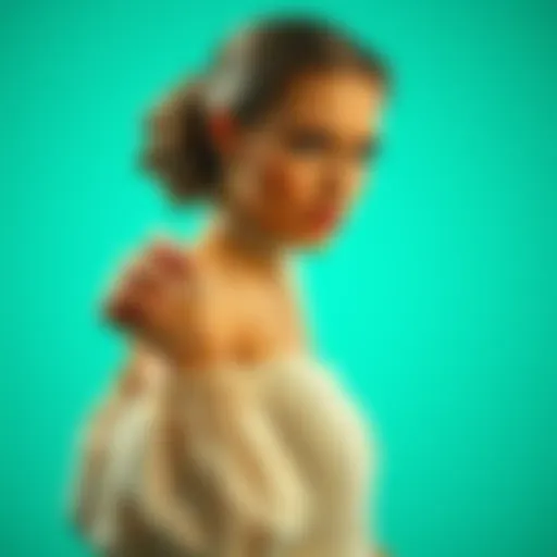 Elegant balloon sleeve ferace design showcasing intricate embroidery