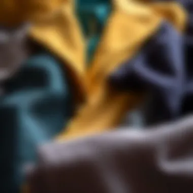 Variety of Blazer Fabrics Diverse fabric textures of blazer sets