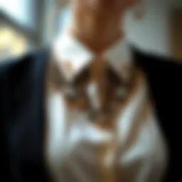 Elegant neckline design on a stylish shirt