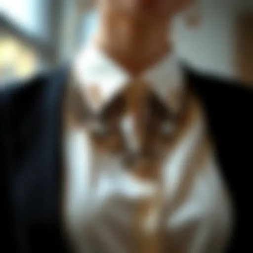 Elegant neckline design on a stylish shirt