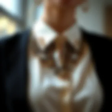 The Art of Neckline Design in Fashion Elegant neckline design on a stylish shirt