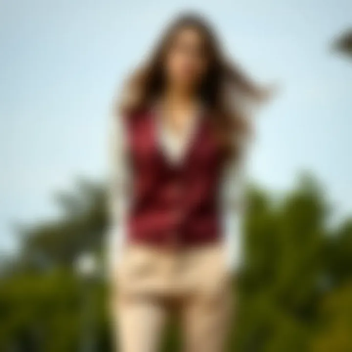 Diverse styles of blouse and trousers combinations