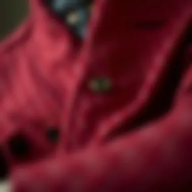 A detailed view of fabric textures highlighting luxury materials.