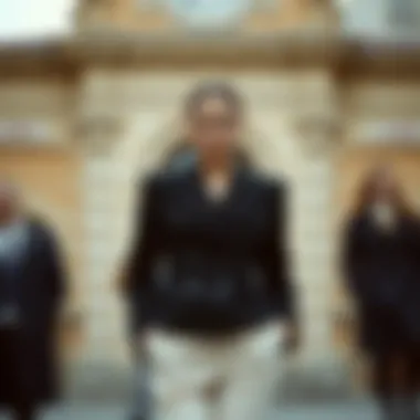 A timeless double-breasted jacket showcasing elegance in design.