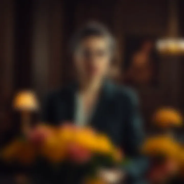 An elegant setting showcasing the versatility of the jacket.