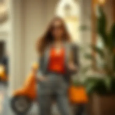 Casual Chic with Trendy Accessories Casual pant suit with trendy accessories