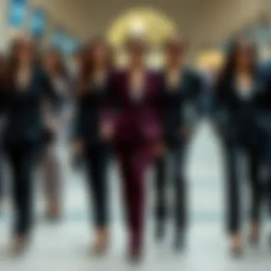 Diversity in Pant Suit Styles Diverse pant suit styles for various body types