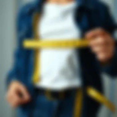 Measuring tape for selecting the right size for children