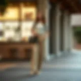 Elegant beige wide-leg trousers paired with a stylish top