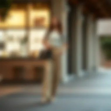 Elegant beige wide-leg trousers paired with a stylish top