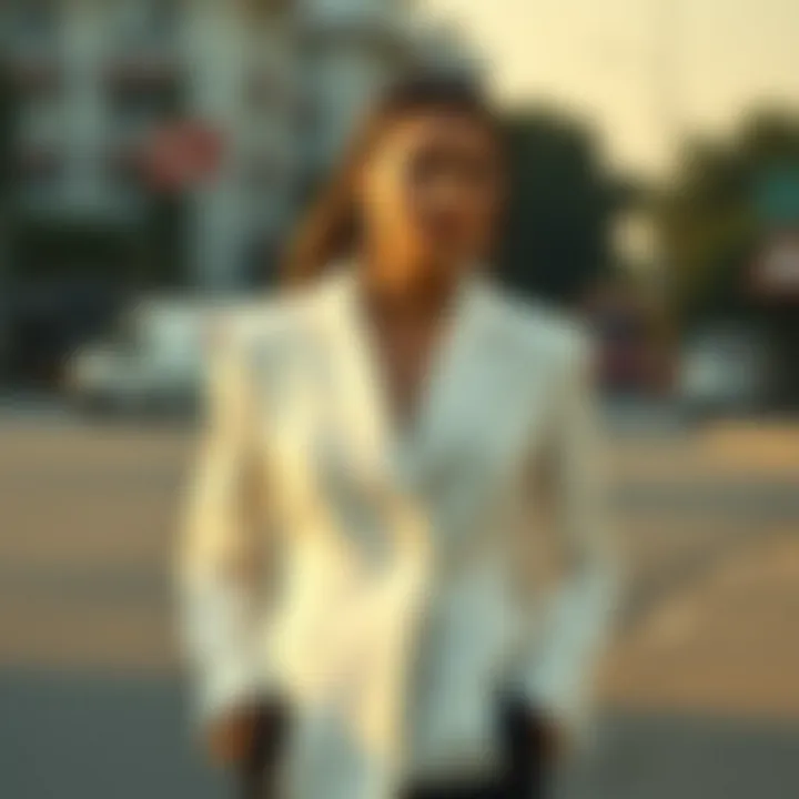 Historical evolution of white blazers in fashion