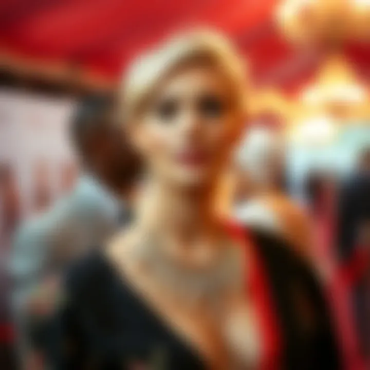 An inspiring red carpet moment featuring a fair-skinned star, illuminating the cultural significance of fashion at high-profile events.