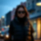 Stylish black puffer vest showcasing a modern urban look