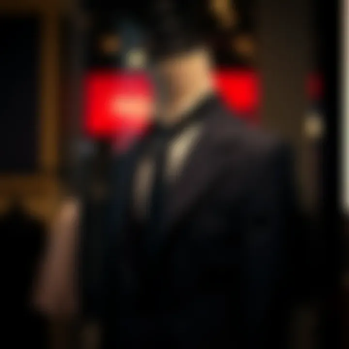 Elegant black suit on a mannequin.