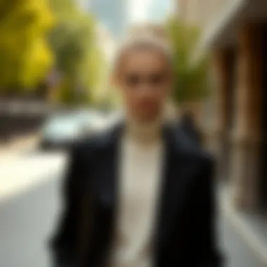 Chic blazer and sweater combination for a sophisticated look