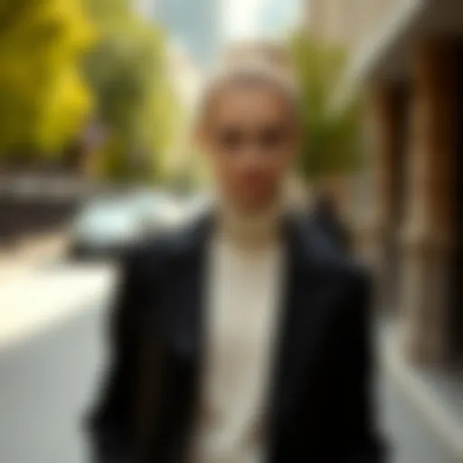 Chic blazer and sweater combination for a sophisticated look