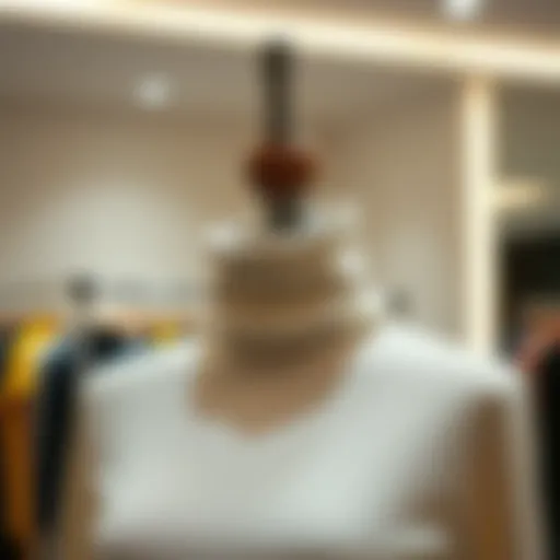 Elegant turtleneck dress displayed on a mannequin