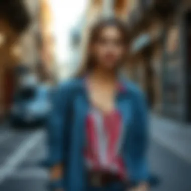 Layered outfit featuring a boyfriend shirt