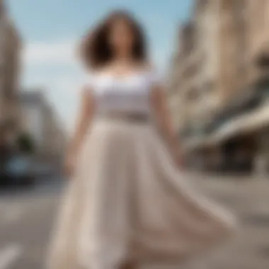 Accessorizing Plus-Size Long Skirts Inspiration for accessorizing a long skirt