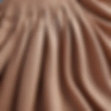 Close-up of fabric textures suitable for long skirts