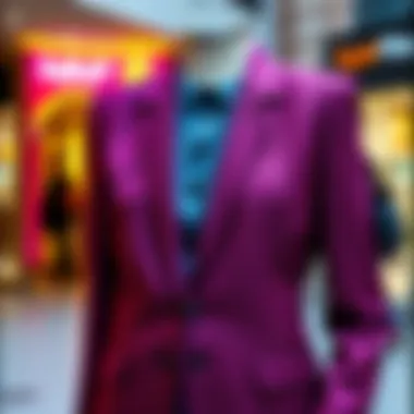 A stylish blazer showcasing its elegant design and fabric texture.