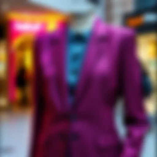 A stylish blazer showcasing its elegant design and fabric texture.