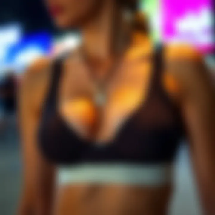 Chic sports bra designed for active lifestyles