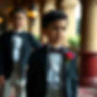 Fabric Choices for Children's Tuxedos Different fabric options for children's tuxedos