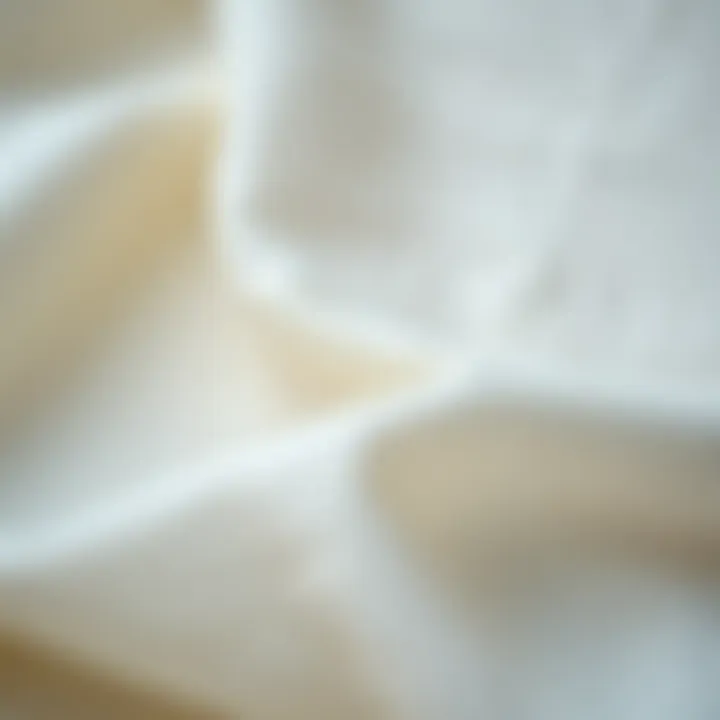 Close-up of linen fabric texture