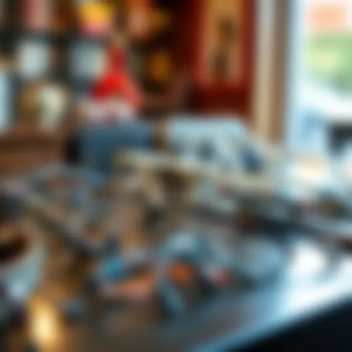 Variety of cord glasses displayed on a table