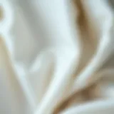 Close-up view of cotton fabric showcasing water absorption