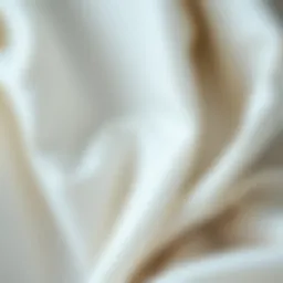 Close-up view of cotton fabric showcasing water absorption