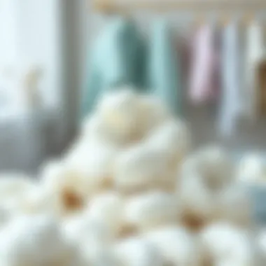 Illustration of cotton washing with appropriate temperature guidelines