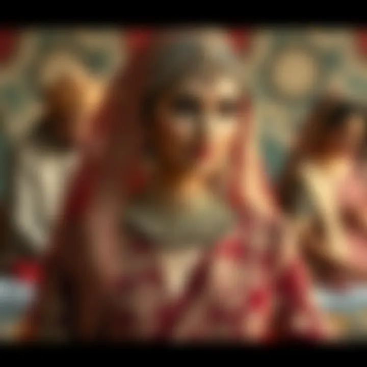 Cultural fusion bridal attire showcasing diverse influences