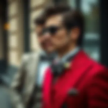 Trendy groom styles illustrated in a collage